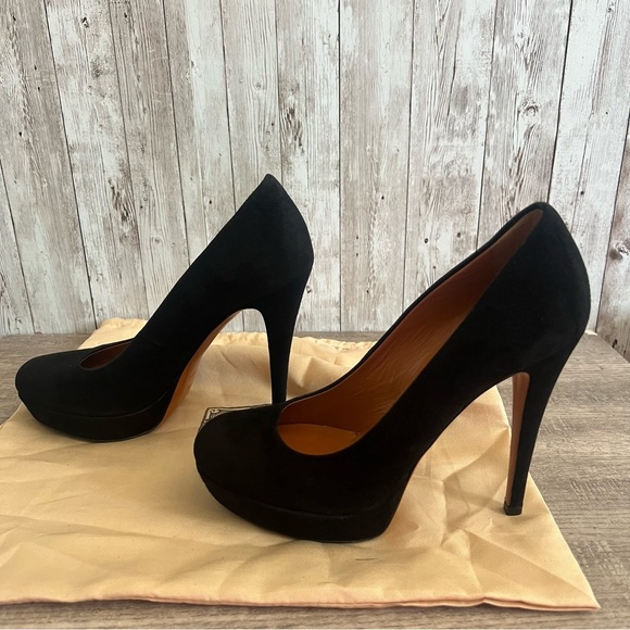 Gucci Black Suede Women's Heels 36 - Picture 3 of 7